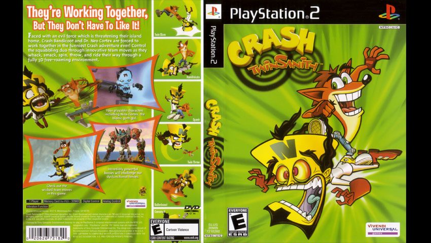Crash Twinsanity ps2 cover