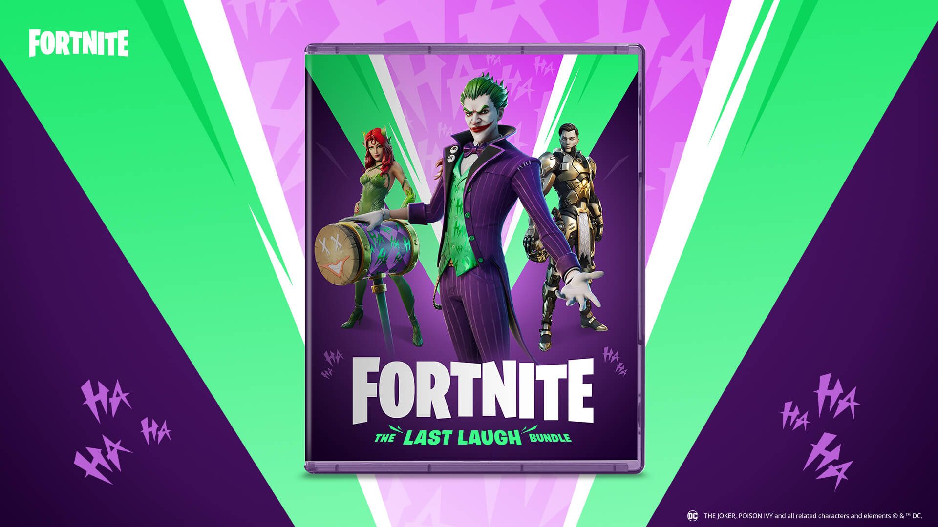 صورة الجوكر وآخرون قادمون إلى Fortnite: The Last Laugh Bundle